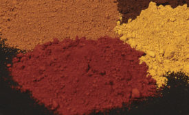 分散剂的红色和黄色铁技术