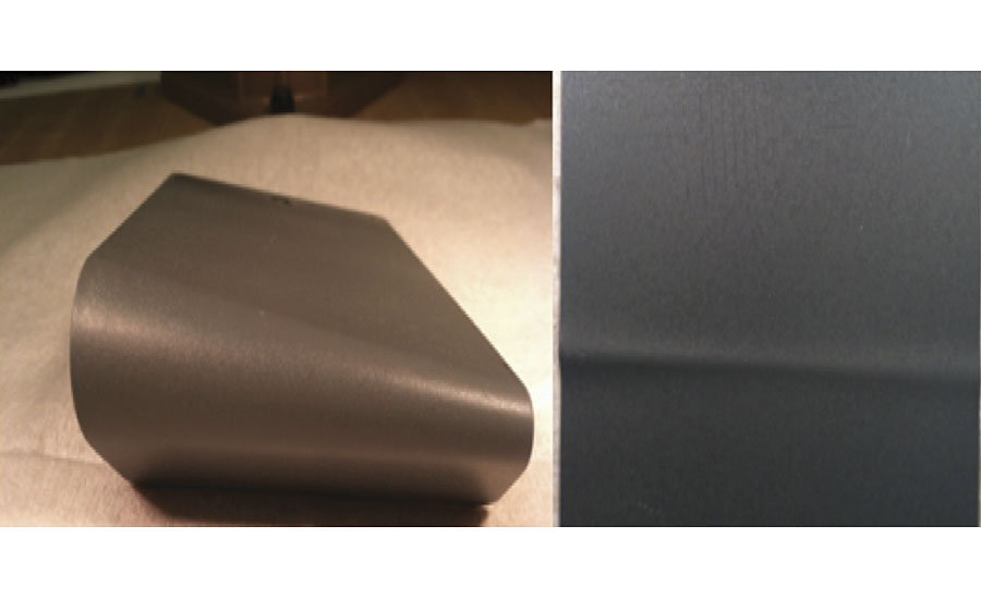 WB富锌底漆的芯棒弯曲(1/4英寸)和180°弯曲(30天固化)无故障。