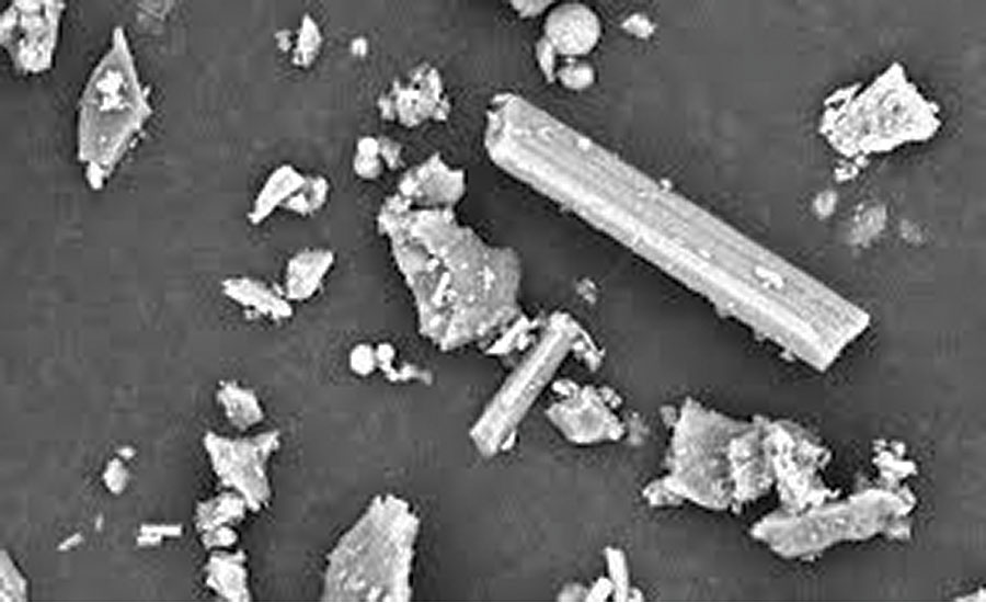 碳酸钙样品中的结晶二氧化硅。