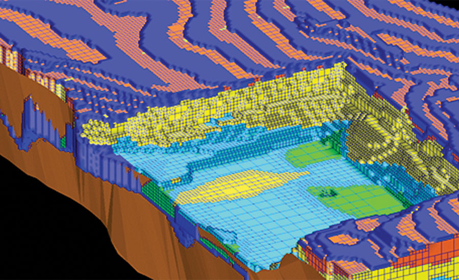 3D矿床的模型使矿山策划者和工程师能够规划提取矿物质以达到所需特性的最佳方法。