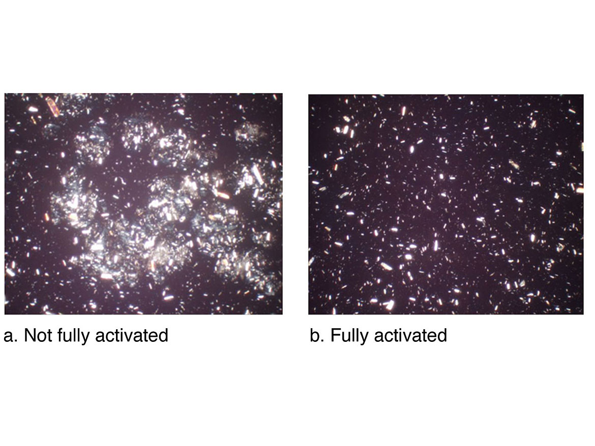 胶体MCC分散体的光学显微镜图片。gydF4y2Ba