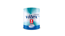用VAIRO油漆的Vitex油漆罐照片